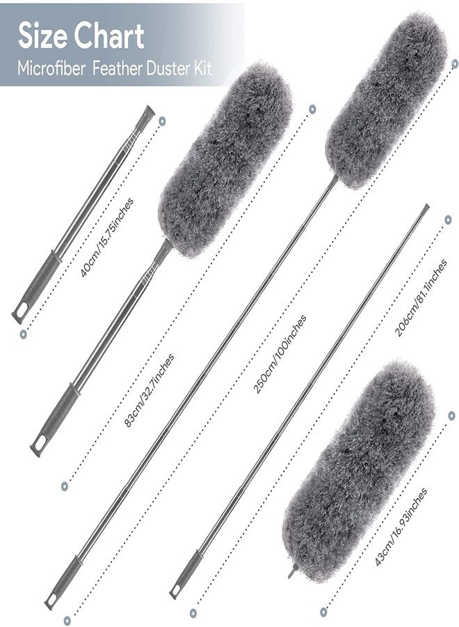 GLNRM Foldable Microfiber Fan Cleaning Duster Flexible Fan mop Cleaning Brush Office, Fan Cleaner Duster, Ceiling Cleaning Brush - Image 2